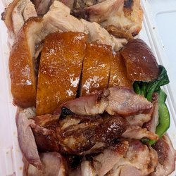 Uncle Ng's Recipe - Crispy Pork, Roast Duck, Char Siu over Rice