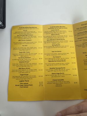 Menu photo 4 Effin Egg Las Vegas, NV