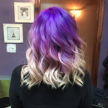 Lina - Hairmelt from purple pink to blonde - Hair Stylists Near Me - Southlake, Texas Lina - Hairmelt from purple pink to blonde - Hair Stylists Near Me - Southlake, Texas