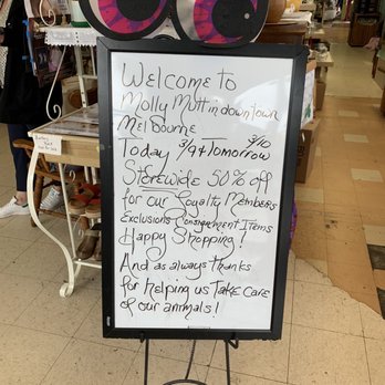 Molly Mutt II Thrift Shop - Weekly deals - Thrift Stores Near Me - Melbourne, Florida Molly Mutt II Thrift Shop - Weekly deals - Thrift Stores Near Me - Melbourne, Florida