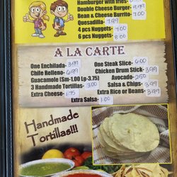 La Enchilada - Most recent menu 9/4/22