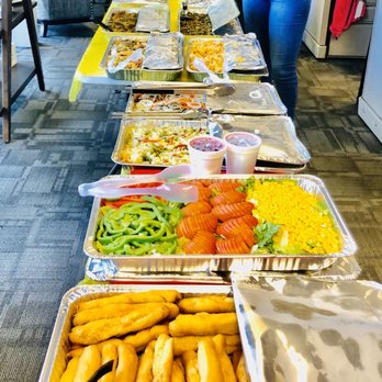 Rootz Bar N Cafe - Catered work lunch. So much food & everything was delicious. Best Jamaican food EVER!!! - Caribbean Near Me - Tamarac, Florida
