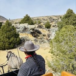 Desert Rose Ranch - Touring the property by wagon and learning about the old mine.