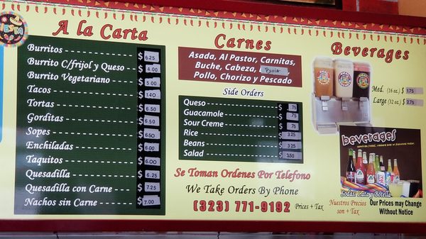 Menu photo 4 Carnitas Michoacanas Bell Gardens, CA
