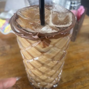 Loza Wine & Crepes - Ferrero Rocher Latte (Nutella rim) - Creperies Near Me - Turlock, California Loza Wine & Crepes - Ferrero Rocher Latte (Nutella rim) - Creperies Near Me - Turlock, California