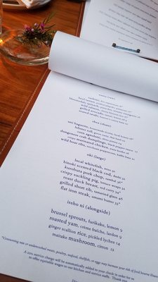 Menu photo 5 Hinoki & The Bird Los Angeles, CA