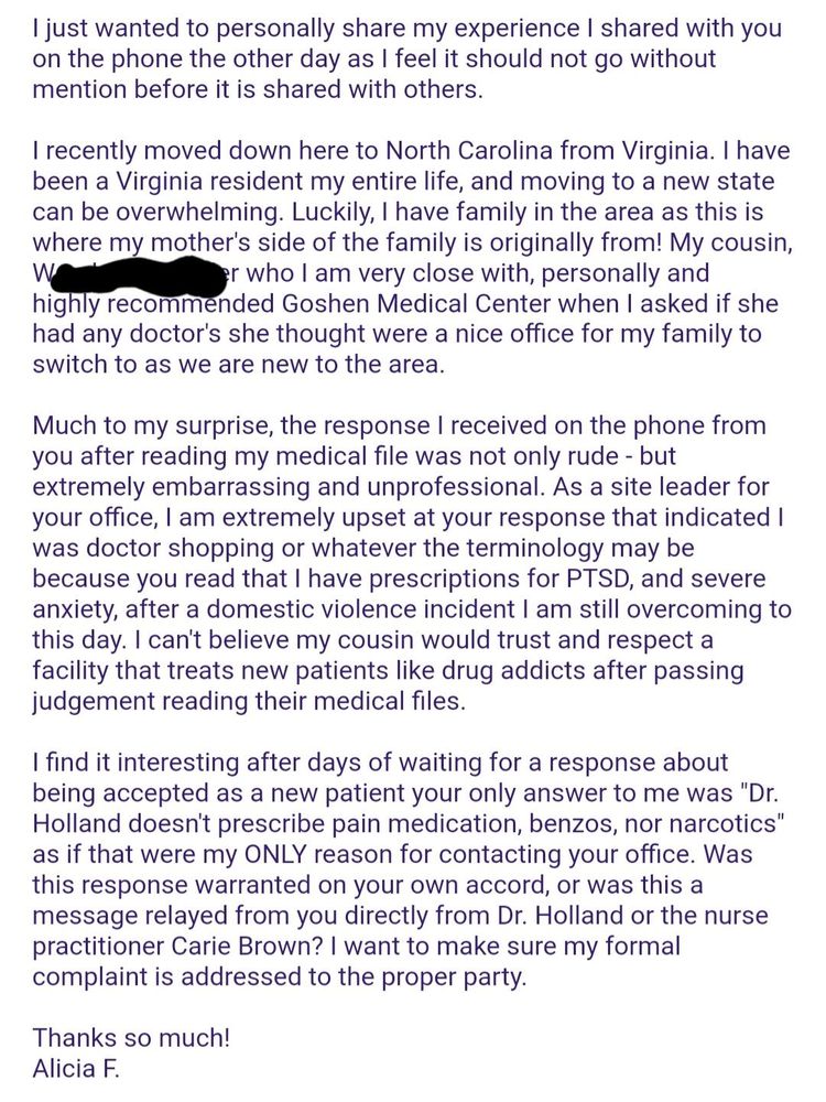 GOSHEN MEDICAL CENTERKENANSVILLE 417 N Main St Ste, Kenansville