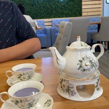 Proper Rose Garden - Taro milk tea - Themed Cafes Near Me - Katy, Texas
