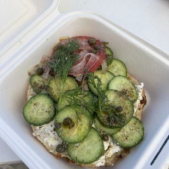 Courage Bagels - run it thru the garden bagel - Bagels Near Me - Los Angeles, California