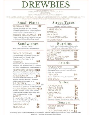 Menu photo 7 Drewbies Restaurant Sedona, AZ Menu photo 7 Drewbies Restaurant Sedona, AZ