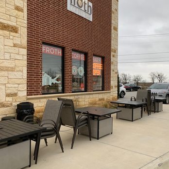 Froth Coffee Bar Haslet  - Patio area - Coffee & Tea Near Me - Haslet, Texas