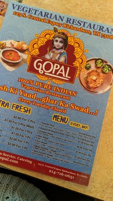 Menu photo 4 Gopal Vegetarian Restaurant Richardson, TX Menu photo 4 Gopal Vegetarian Restaurant Richardson, TX