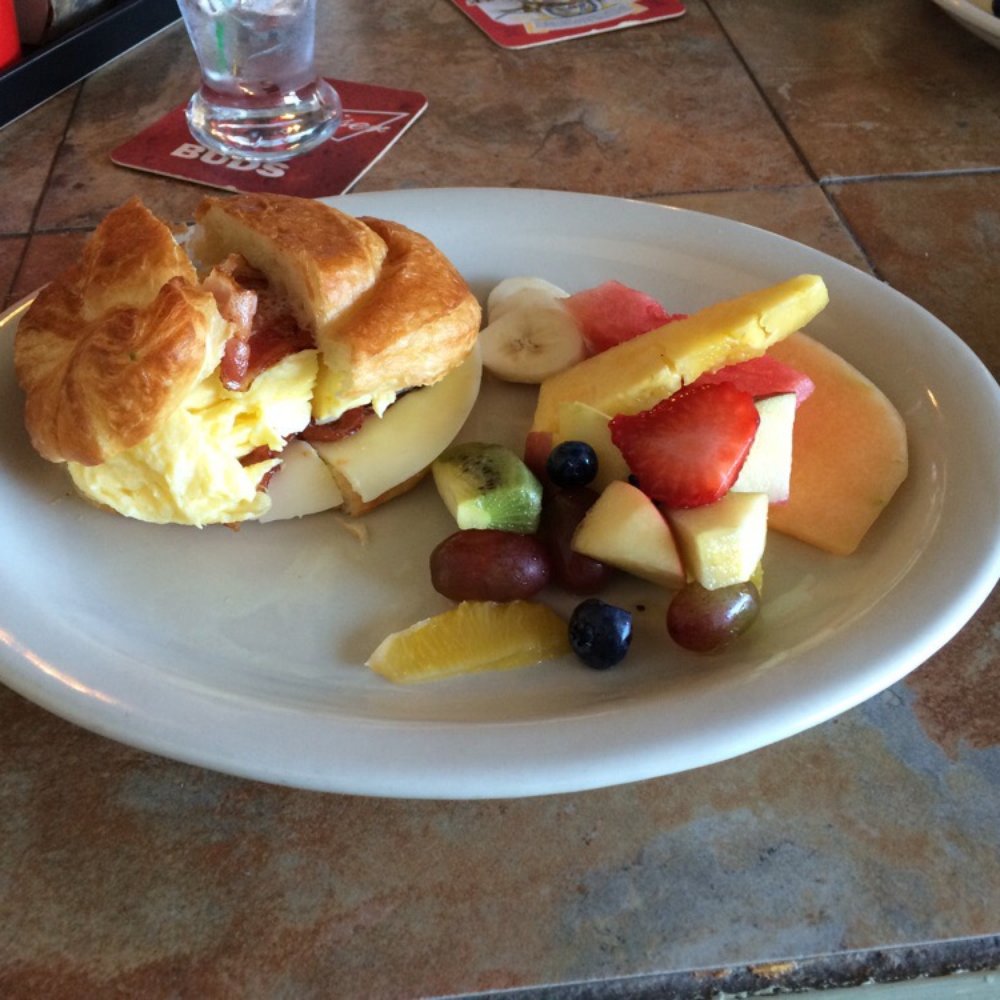 Lucky Frog Restaurant - Handsome prince, scrambled eggs on toasted croissant. Amazingly delicious! - Mediterranean Near Me - Bradenton, Florida Lucky Frog Restaurant - Handsome prince, scrambled eggs on toasted croissant. Amazingly delicious! - Mediterranean Near Me - Bradenton, Florida