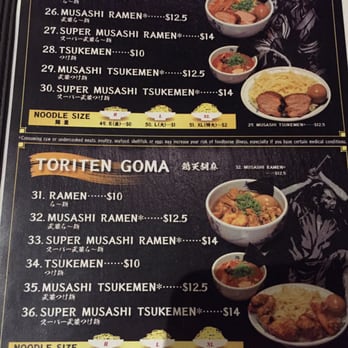 Menya le Nood - 09.09.15 Menya Musashi Menu - Ramen Near Me - Honolulu, Hawaii Menya le Nood - 09.09.15 Menya Musashi Menu - Ramen Near Me - Honolulu, Hawaii