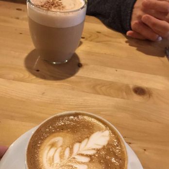 High Five Coffee - chai and a cappuccino - Coffee & Tea Near Me - Asheville, North Carolina
