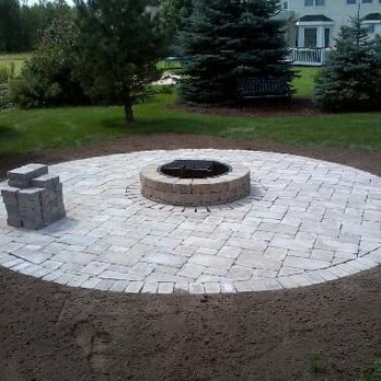 Fire Pit Unilock Quarry Stone Seating Area Unilock Brussels