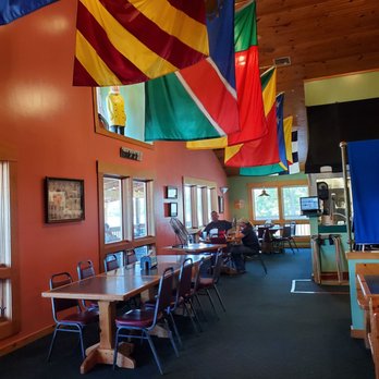 Ainsley's Cafe & Harbor Bar - The main dining room off the parking lot entrance - New American Near Me - Liberty, Indiana
