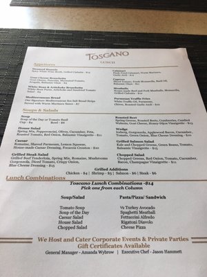 Menu photo 6 Toscano Draper, UT