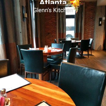 Glenn's Kitchen - Love the wood & leather appointments in the restaurant! - New American Near Me - Atlanta, Georgia