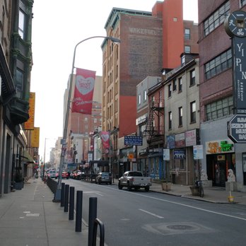 Chinatown - Street scene at Race St by 10th St - Landmarks & Historical Buildings Near Me