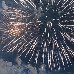 La Ronde - Fireworks during the festival of Feu d'Artificie that takes place in La Ronde.