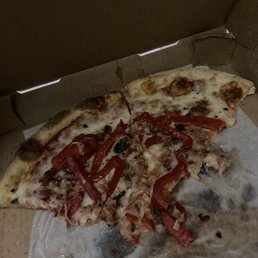 Bacon & red pepper pizza Bacon & red pepper pizza