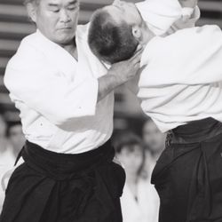 Aikido of Champlain Valley - The Chief Instructor Benjamin Pincus Sensei taking ukemi for Chiba Sensei, a direct student of Aikido's founder, O Sensei Morihei Ueshiba.