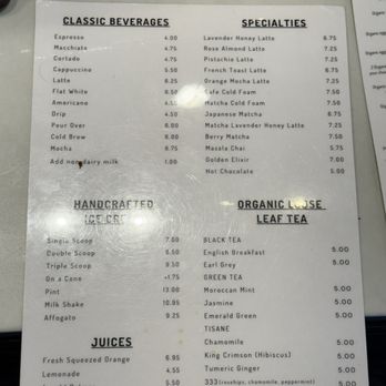 Le Cafe De La Plage - Menu - Coffee & Tea Near Me - Malibu, California