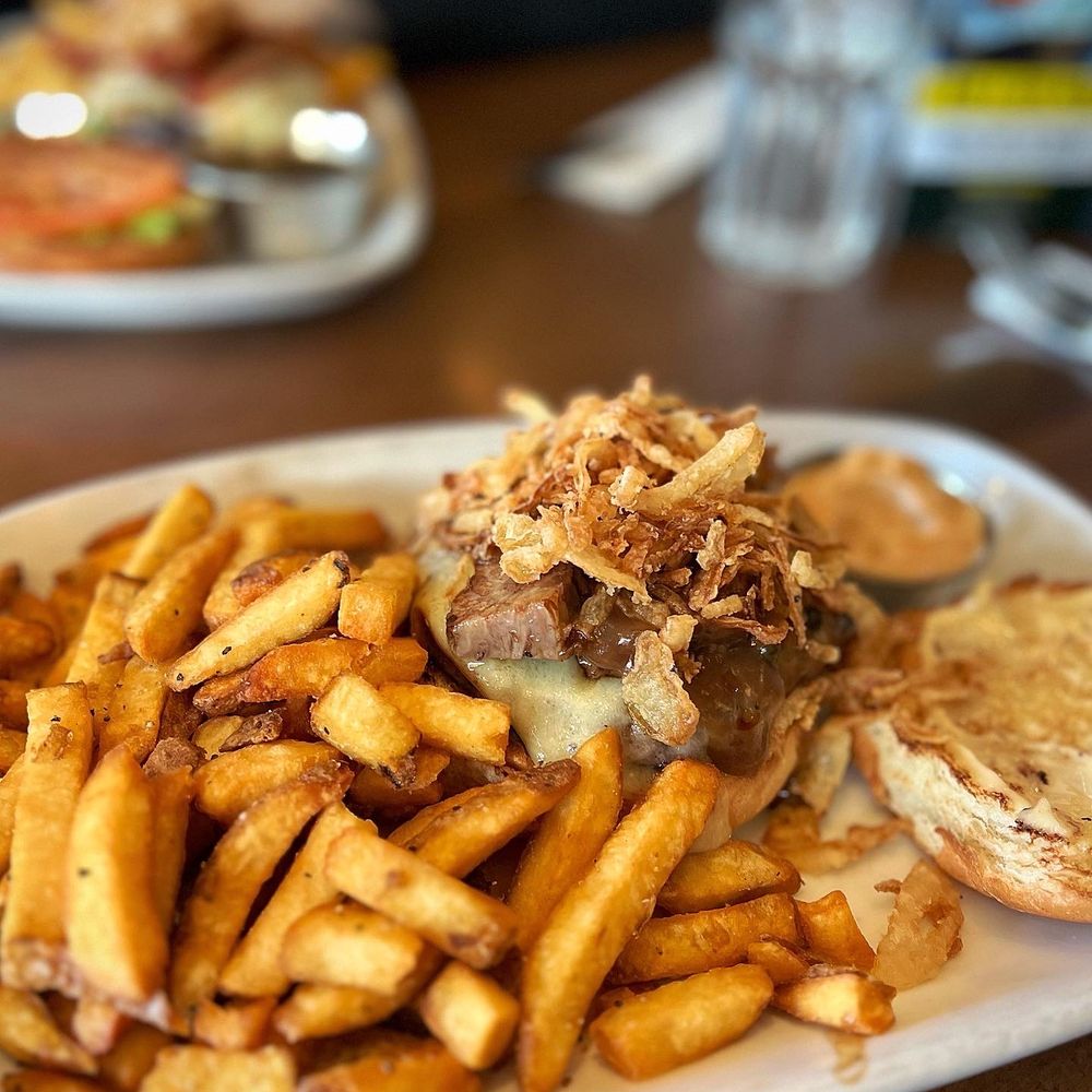 Bin 4 Burger Lounge - a plate of fries and a sandwich - Burgers Near Me - Vancouver, British Columbia Bin 4 Burger Lounge - a plate of fries and a sandwich - Burgers Near Me - Vancouver, British Columbia
