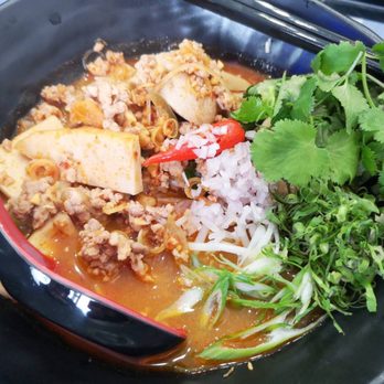 Unchai Thai Restaurant - Tom yum soup noodle. - Thai Near Me - Vancouver, British Columbia