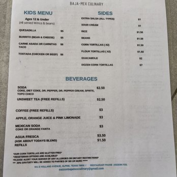 Sazzon Baja Mex Culinary - Menu - Seafood Near Me - Alpine, Texas Sazzon Baja Mex Culinary - Menu - Seafood Near Me - Alpine, Texas