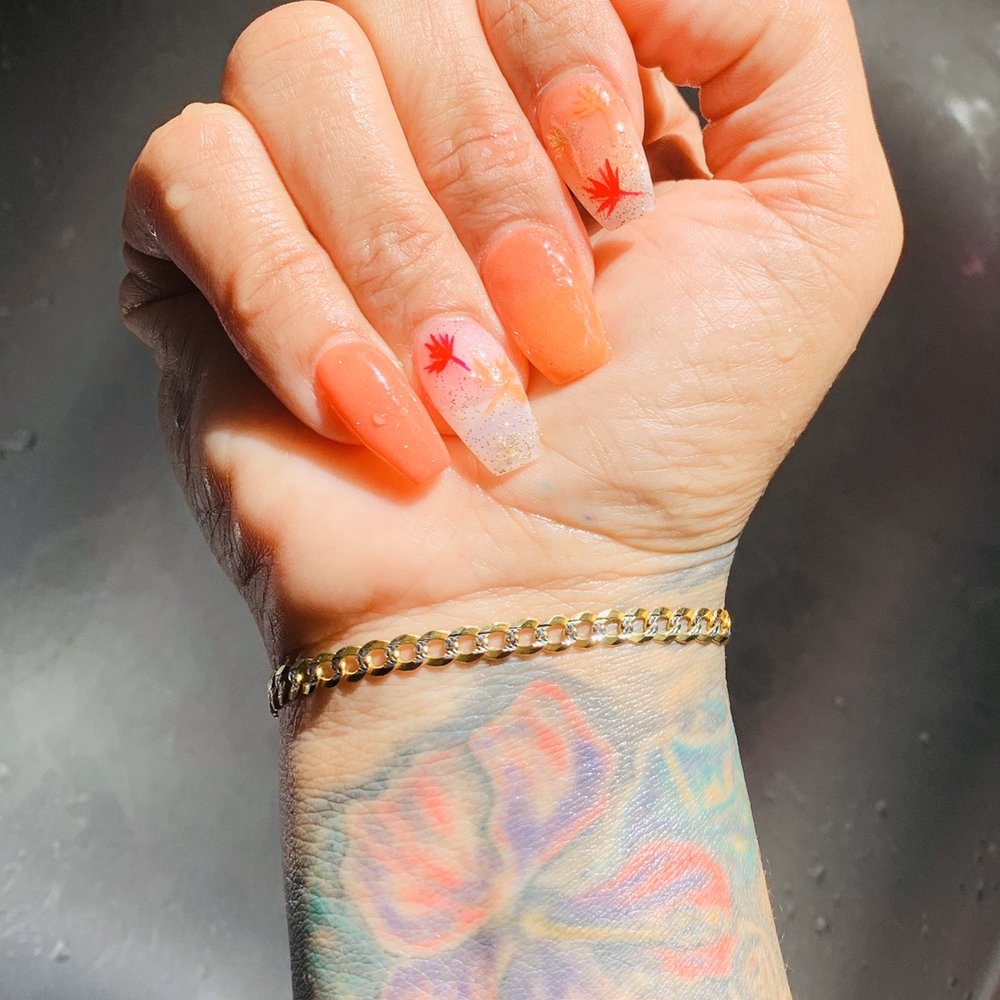 Rosy Nails - Ombré Dippowder coffin Nails - Nail Salons Near Me - Winter Park, Florida Rosy Nails - Ombré Dippowder coffin Nails - Nail Salons Near Me - Winter Park, Florida