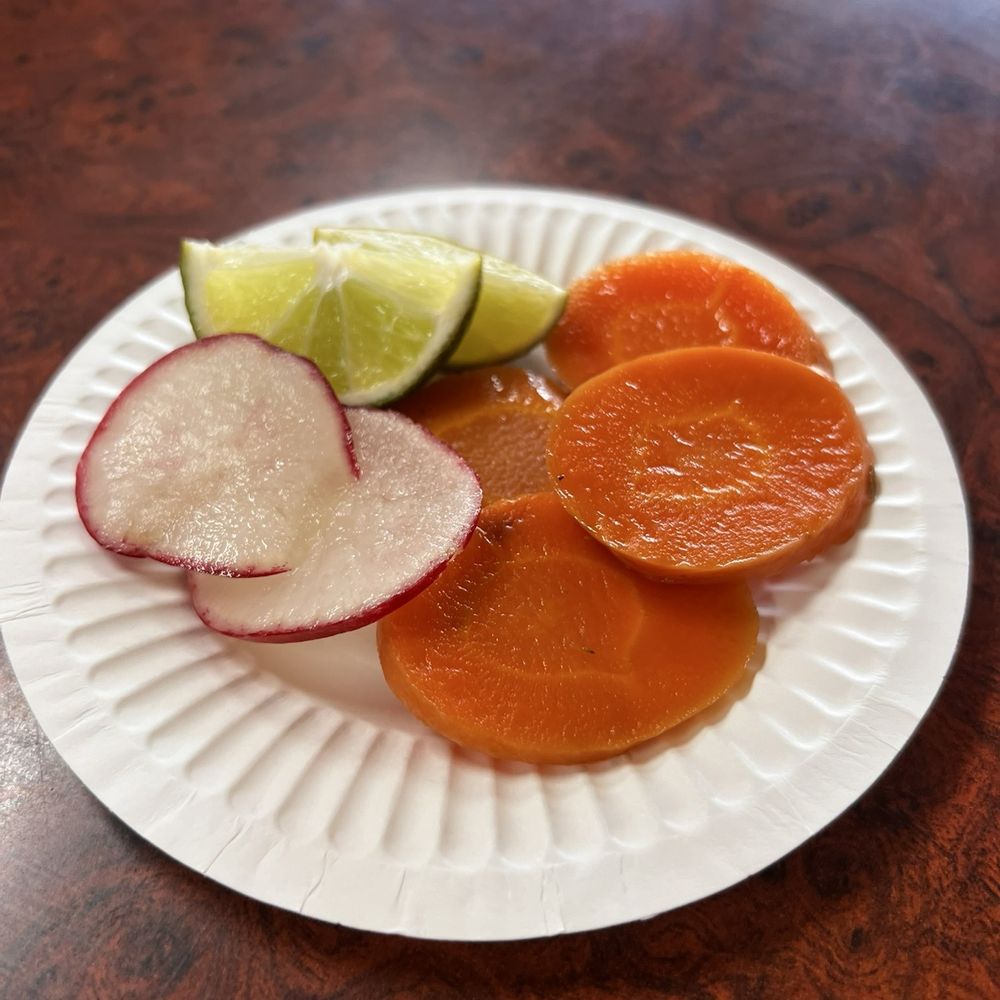 Los Compadres Tacos - Complimentary curtido (good pickling flavor and the carrots still had a little chew-not mushy). - Tacos Near Me - Whittier, California Los Compadres Tacos - Complimentary curtido (good pickling flavor and the carrots still had a little chew-not mushy). - Tacos Near Me - Whittier, California