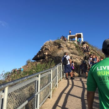 Diamond Head State Monument - Picture of the summit/lookout. Pretty sure people aren't supposed to stand on that white overhang - Parks Near Me - Honolulu, Hawaii Diamond Head State Monument - Picture of the summit/lookout. Pretty sure people aren't supposed to stand on that white overhang - Parks Near Me - Honolulu, Hawaii