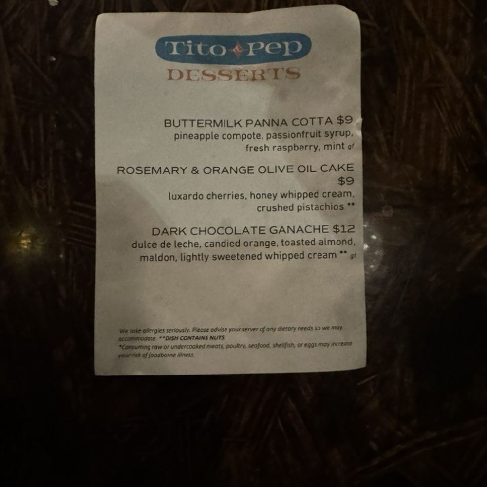 Tito & Pep - The Desert Menu - New American Near Me - Tucson, Arizona Tito & Pep - The Desert Menu - New American Near Me - Tucson, Arizona