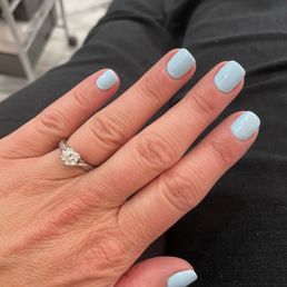 My blue nails. My blue nails.
