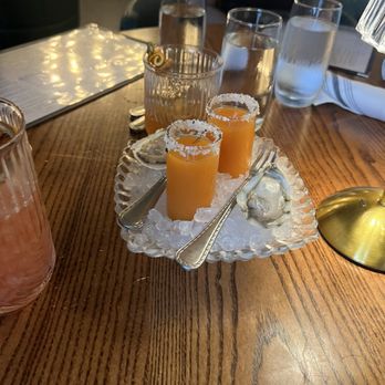 Pearl & Horn - Tipsy Oyster Shooter - New American Near Me - Pensacola, Florida