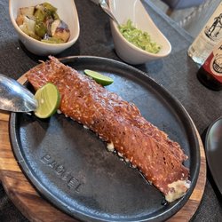 Carolo - Costra de rib eye, missing the tortillas that come with it, wrap that up with the guacamole F I R E