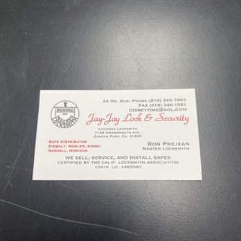 Jay-Jay Lock & Security - Keys & Locksmiths Near Me - Canoga Park, California Jay-Jay Lock & Security - Keys & Locksmiths Near Me - Canoga Park, California