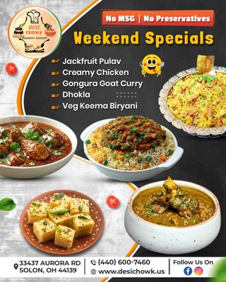 Menu photo 1 Desi Chowk Eatery and Bakery Solon, OH