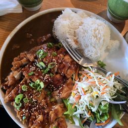 Chicken katsu with added curry sauce Chicken katsu with added curry sauce