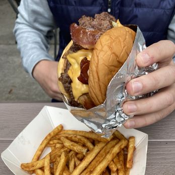 The Wedge - Double smash burger with fries - Sandwiches Near Me - Charleston, South Carolina