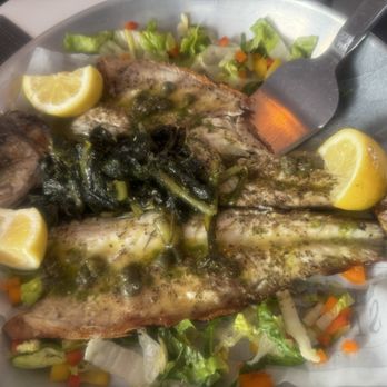 Nisi Estiatorio - Famous overcooked and dry bronzino - Greek Near Me - Astoria, New York