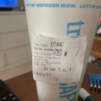 Tropical Smoothie Cafe - Placed my order at 11:20am. Looks like my drink was made 3 minutes later , but I didn't receive it until 11:45am!!! SMH!! - Juice Bars & Smoothies Near Me - Las Vegas, Nevada Tropical Smoothie Cafe - Placed my order at 11:20am. Looks like my drink was made 3 minutes later , but I didn't receive it until 11:45am!!! SMH!! - Juice Bars & Smoothies Near Me - Las Vegas, Nevada