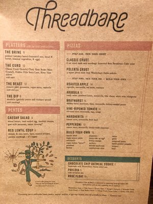 Menu photo 8 Threadbare Cider House Pittsburgh, PA