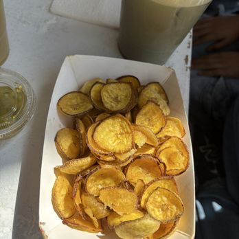 Tico’s Cuban-American Cafetería - PLANTAIN CHIPS & GARLIC MOJO (gf) (v) - Cuban Near Me - Brooklyn, New York Tico’s Cuban-American Cafetería - PLANTAIN CHIPS & GARLIC MOJO (gf) (v) - Cuban Near Me - Brooklyn, New York