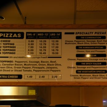 Organ Stop Pizza - Close up of pizza menu. - Pizza Near Me - Mesa, Arizona