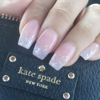 Exotic Nails - Sonny's glitter ombre on a fresh set of acrylic - Nail Salons Near Me - Stockton, California