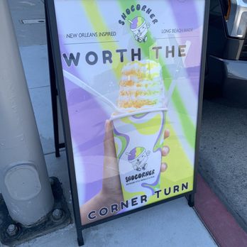 SnoCorner - The sign says it all. - Desserts Near Me - Long Beach, California