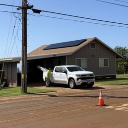 The new panels on the roof. The new panels on the roof.